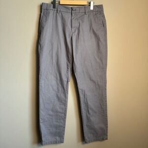 Old Navy Athletic Taper Built-In Flex Chino Pants Gray Mens 34x31 Stretch Twill